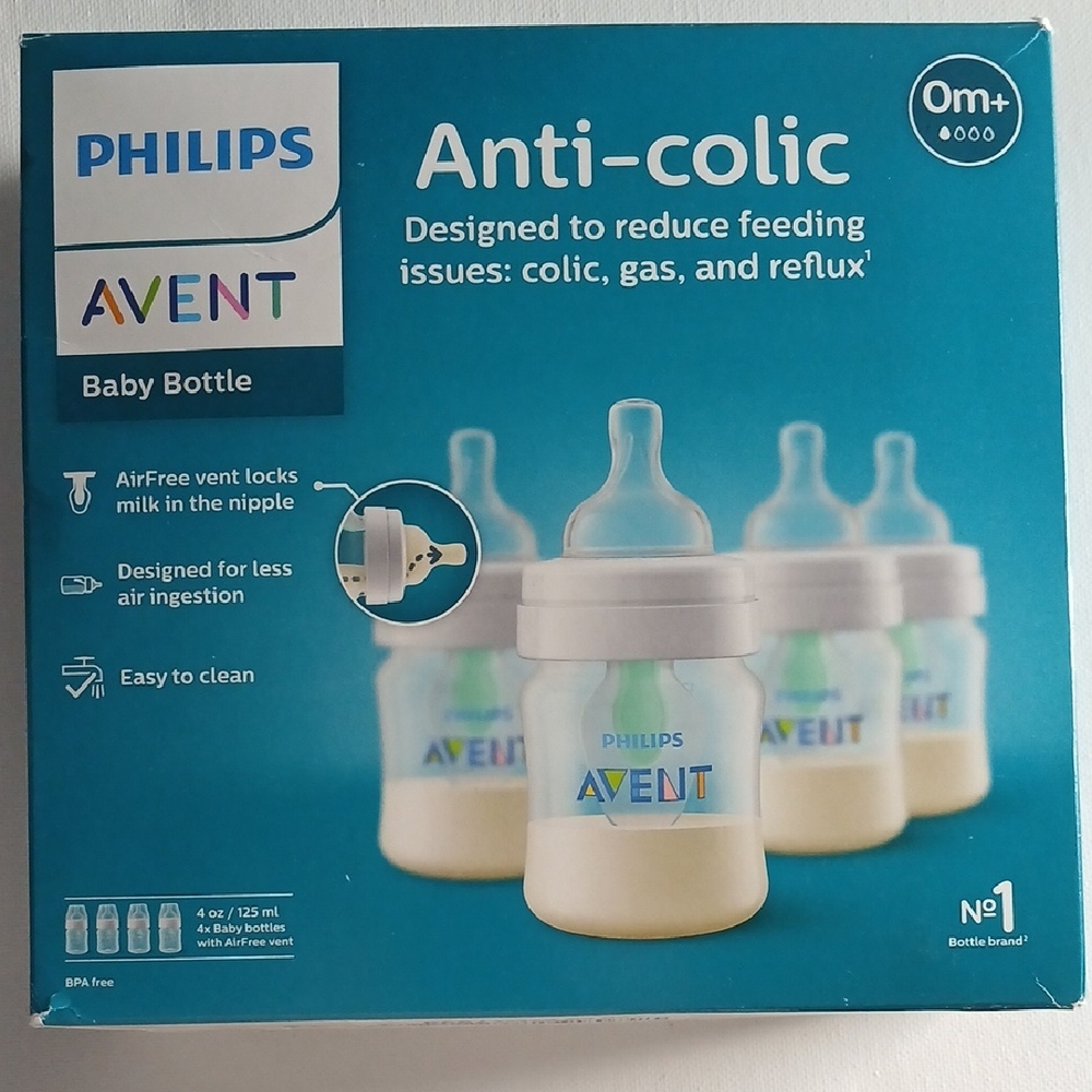 Philips AVENT Anti-Colic Baby Bottle - Teal/Blue